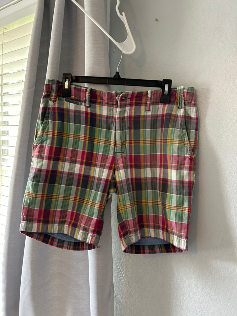 Vintage Polo by Ralph Lauren Multicolor Plaid Flat-Front Men’s Shorts